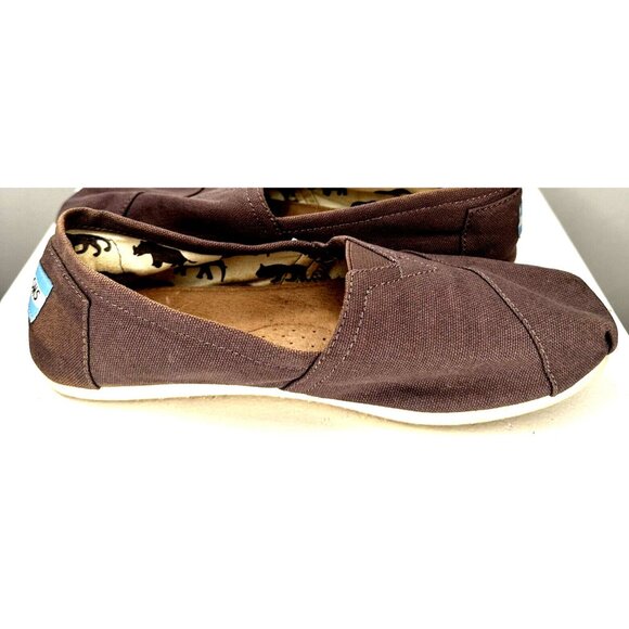 TOMS Womens Shoes Alpargata Slip On Original Canvas Classics Casual Gray 7.5 - Picture 4 of 13